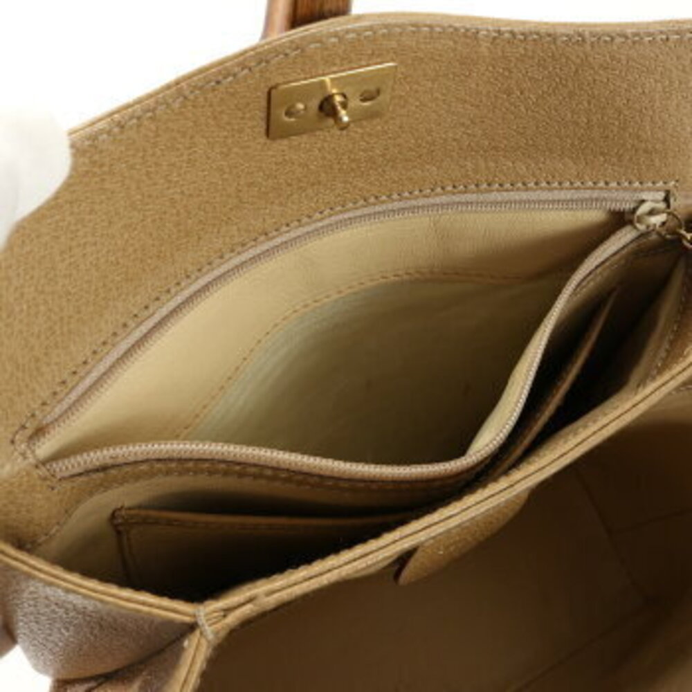Gucci bamboo leather handbag tote top handles - Picture 13 of 14